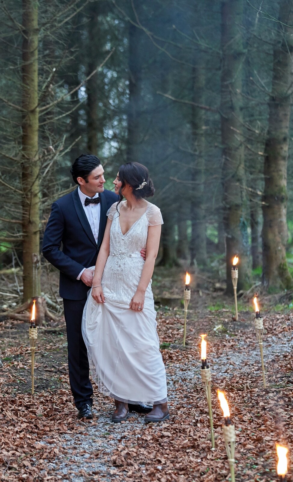A stolen moment - the fairy forest on our Estate is a lovely spot for magical wedding photography
